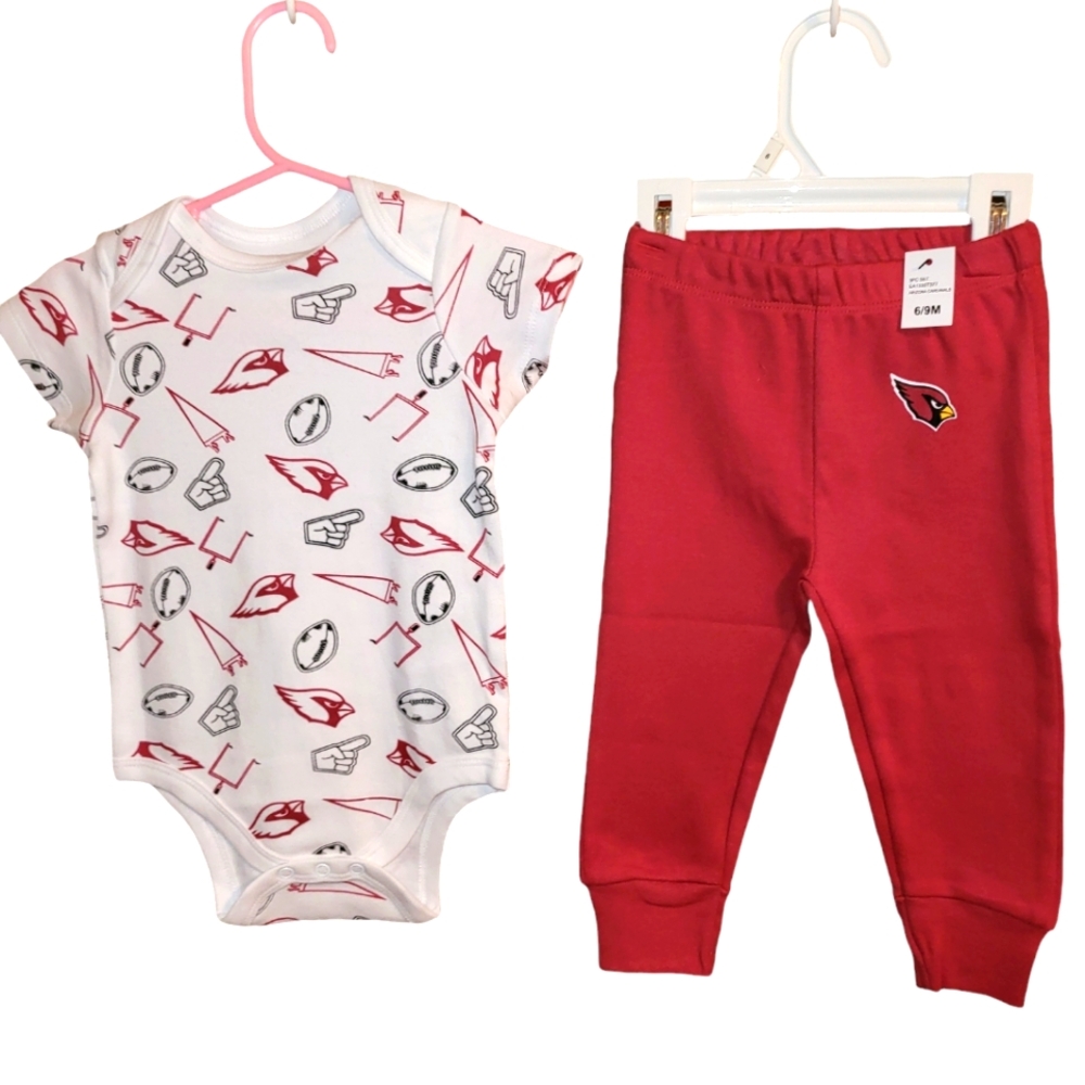 2-piece 🏈 AZ Cardinals Bodysuit Pants Set 6-9 month